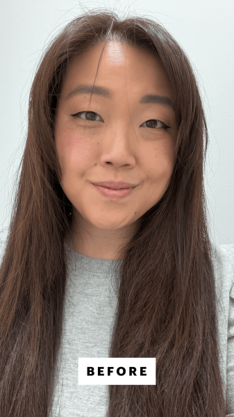 Lee before applying the Medicube Zero Pore Capsule Cleansing Foam